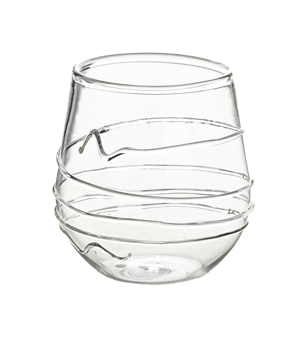 Glass with transparent lines