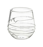 Glass with transparent lines