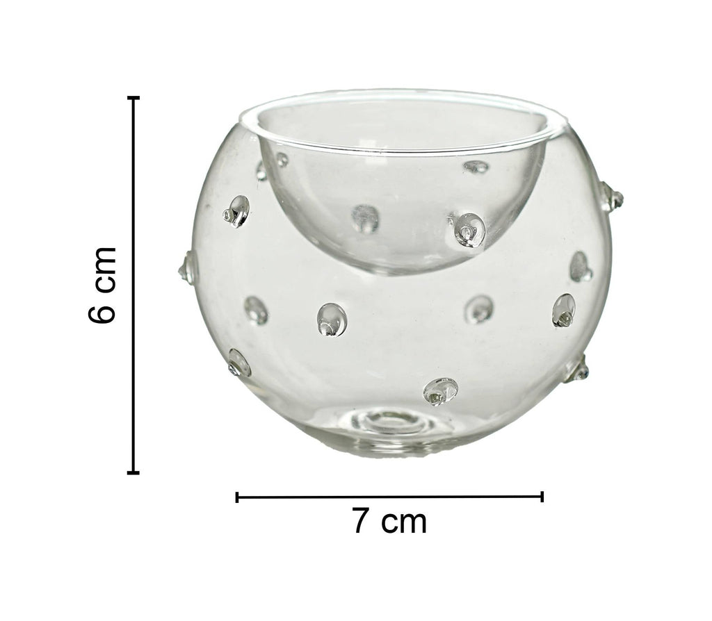 Candle Holder bubble shape with dots
