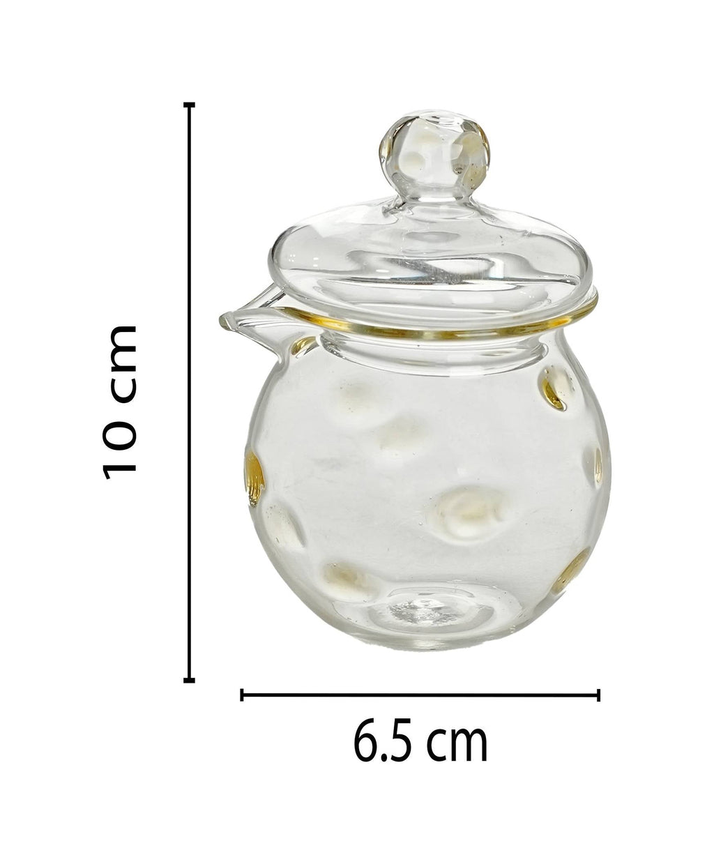 Sugar bowl with amber line