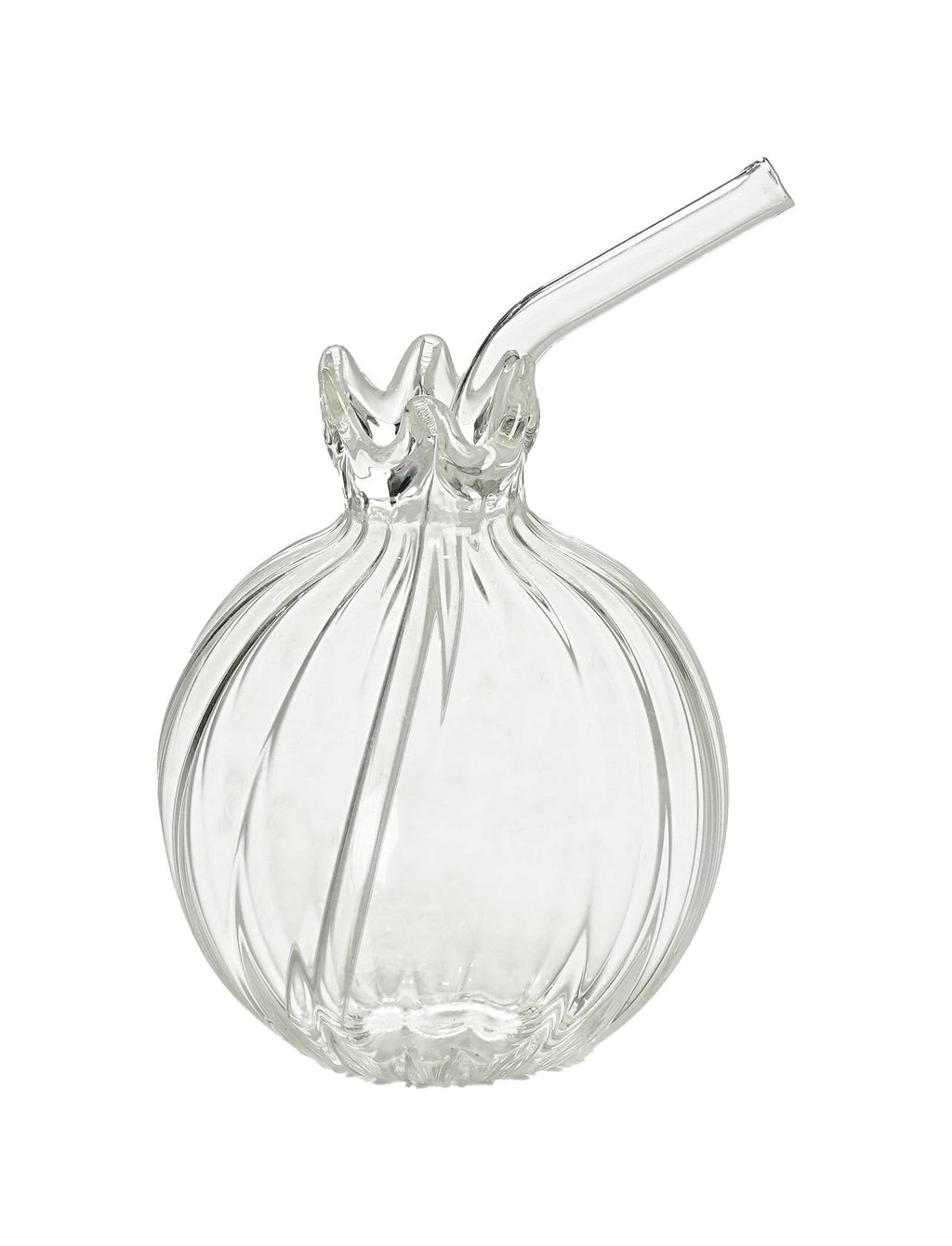 Pomegranate- clear transparent inner ribbed