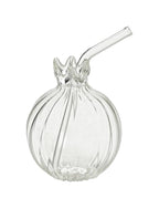 Pomegranate- clear transparent inner ribbed