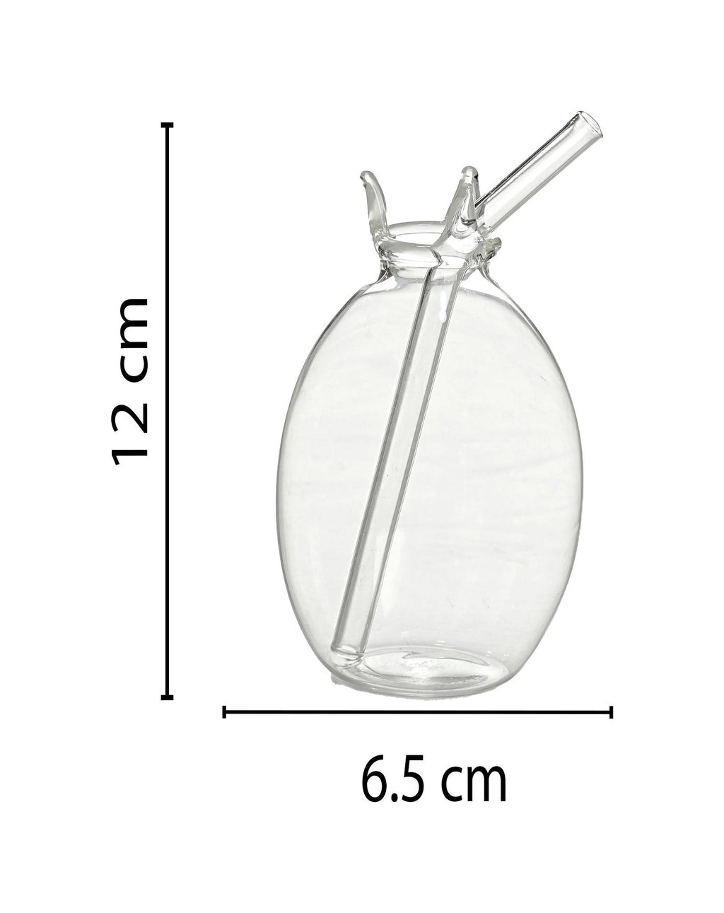 Pomegranate clear transparent- Elongated