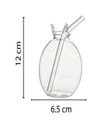 Pomegranate clear transparent- Elongated