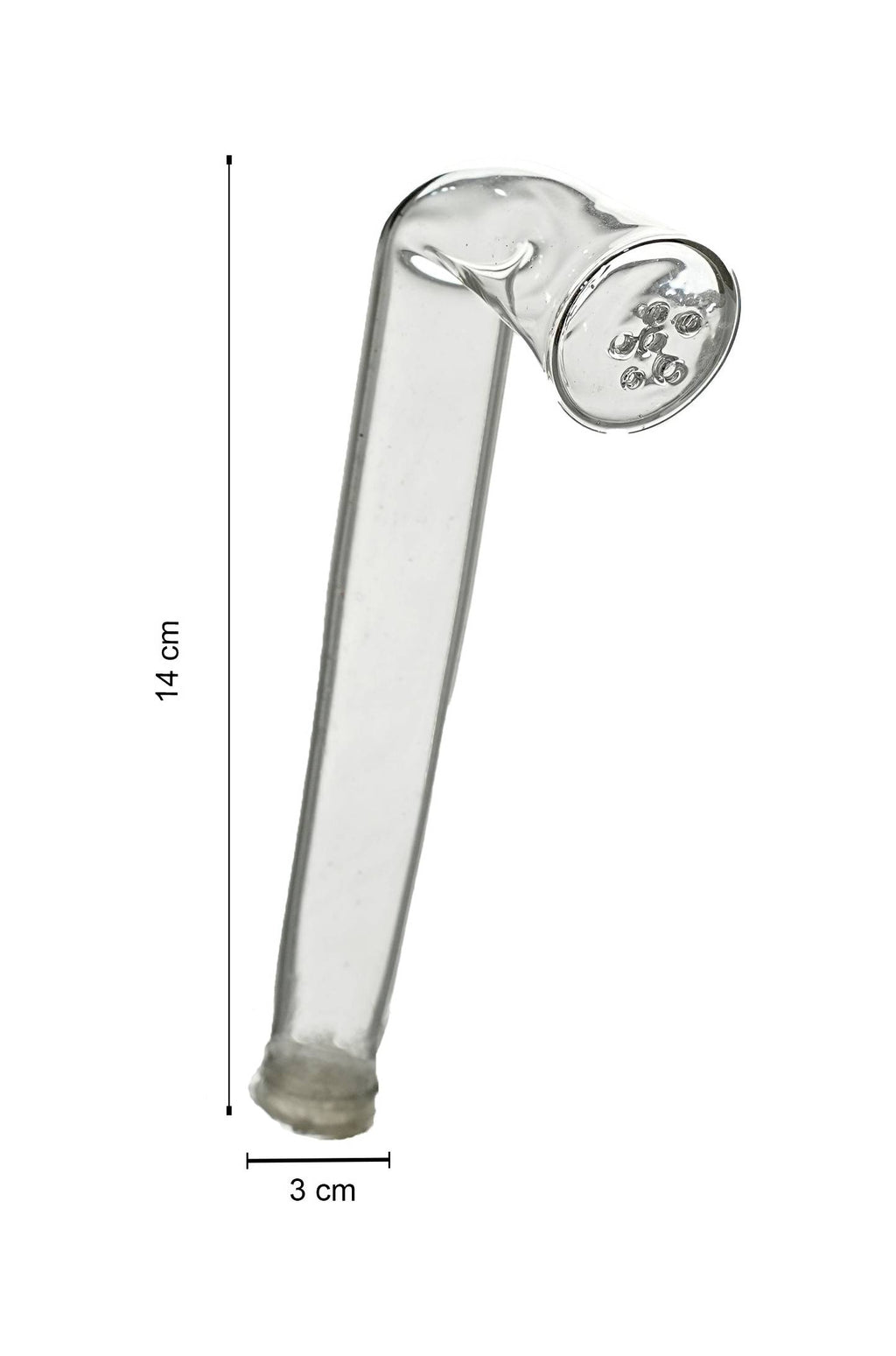 Salt shaker L-shaped, clear