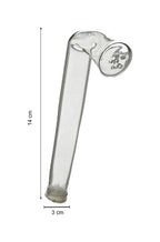 Salt shaker L-shaped, clear