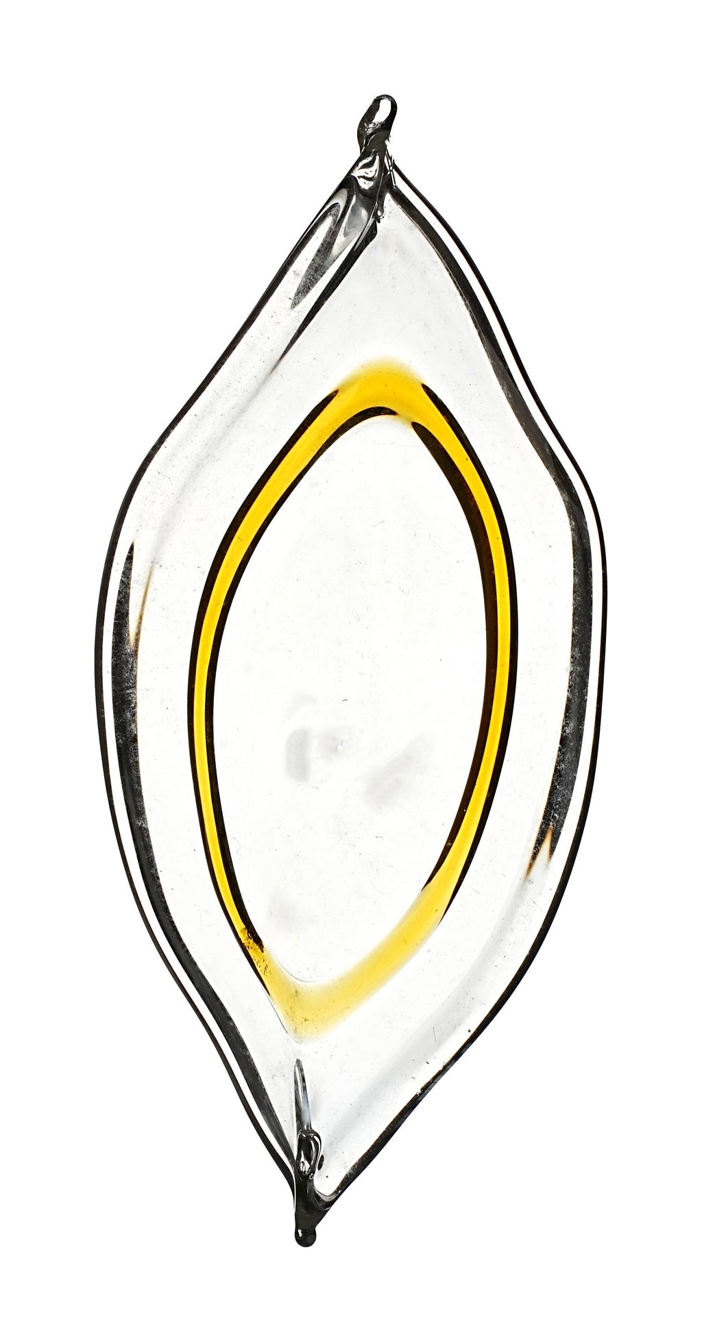 Chandelier leaf with amber line