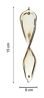 Chandelier leaf, amber color