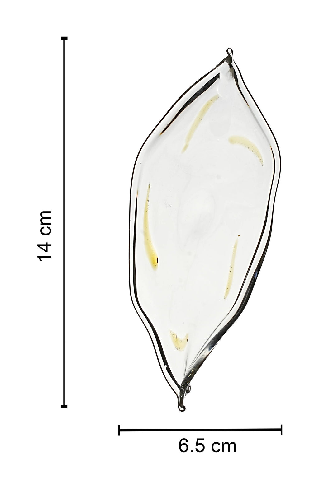 Chandelier leaf, clear transparent
