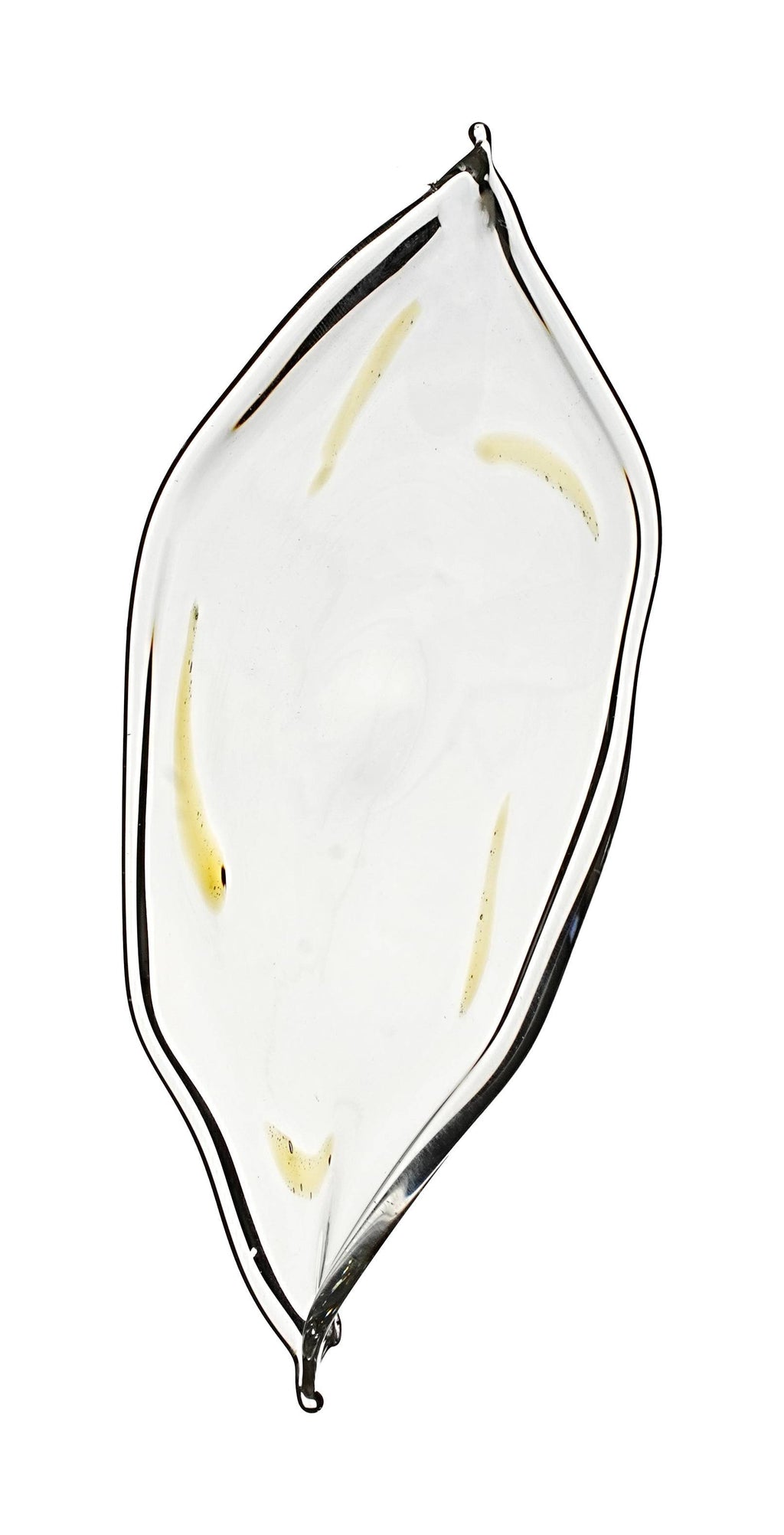 Chandelier leaf, with amber splashes
