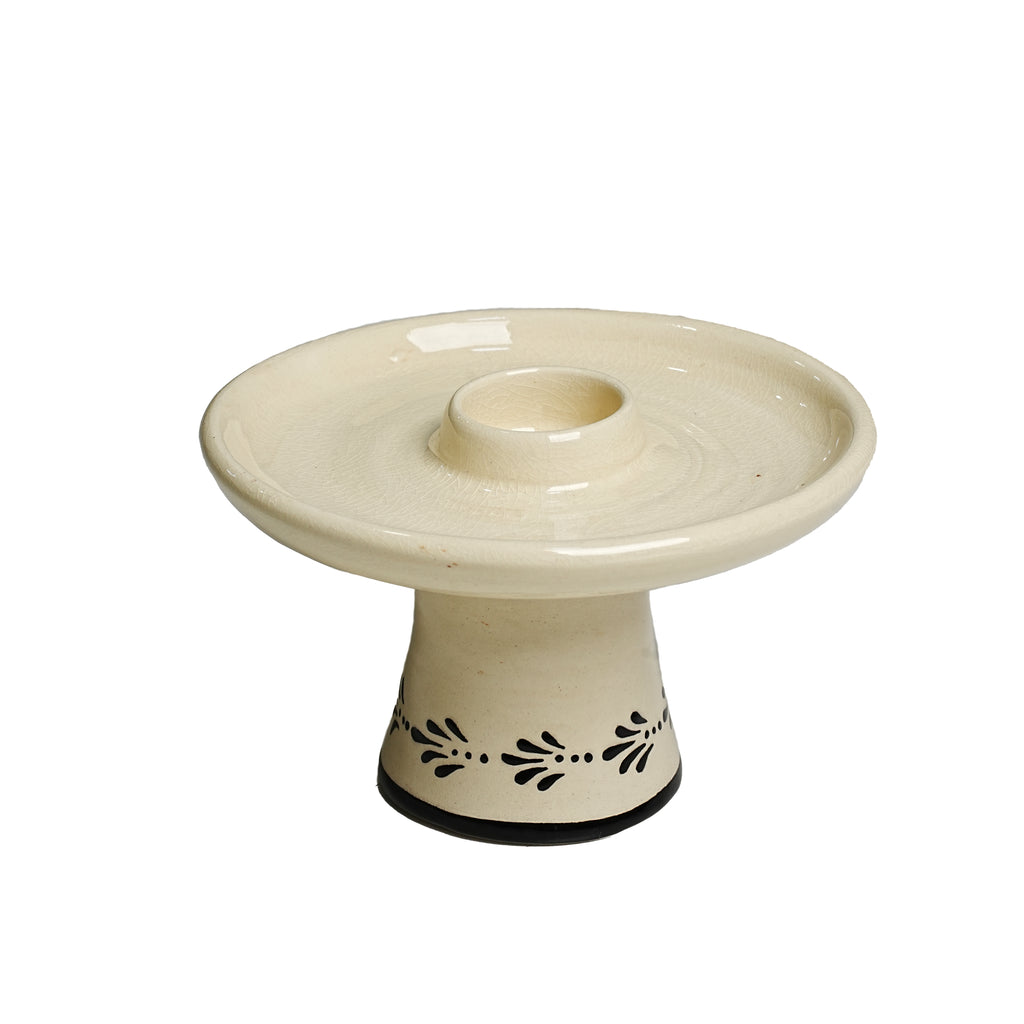 Stand- Cream with Black Motif