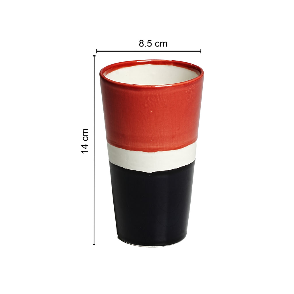 Mug / Tumbler- Red, White & Black Design