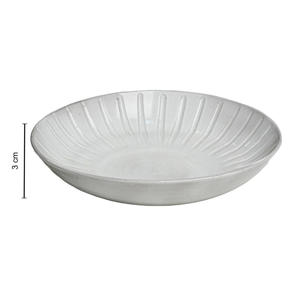 Plate- White Ceramic