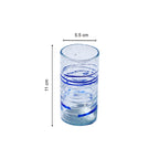 Tumbler, Tall- Recycled Glass, Blue Swirls