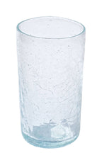 Tumbler- Recycled Glass, Crackled Finish