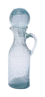 Oil Carafe- Recycled Glass Crackle Finish