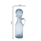 Oil Carafe- Recycled Glass Crackle Finish