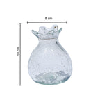 Pomegranate- Recycled Glass, Crackled Finish