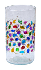 Tumbler, Tall- Recycled Glass, Mosaic Design