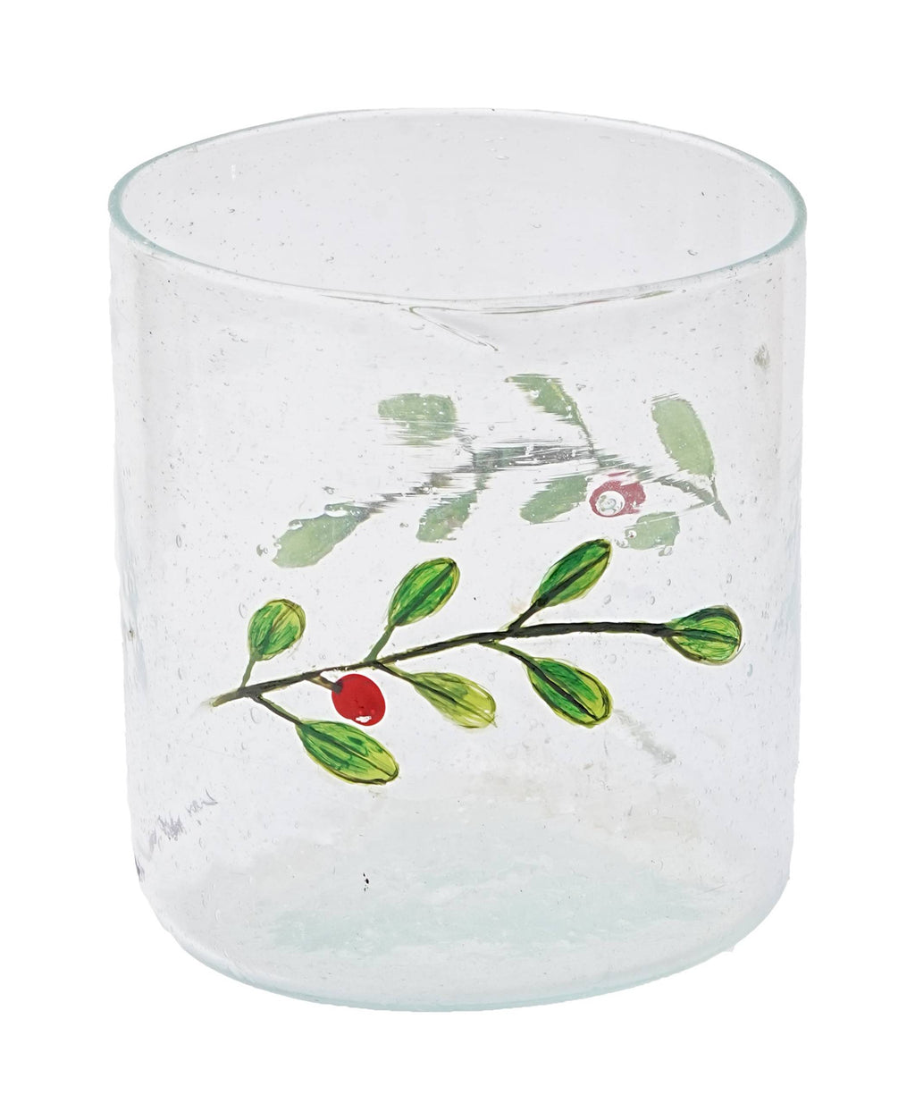 Tumbler- Recycled Glass, Olive Branch Design