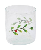 Tumbler- Recycled Glass, Olive Branch Design